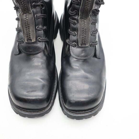 All American Boot MFG Steel Toe Patrol Men 9 EEE Black Leather FireFighter Boot - Picture 11 of 11